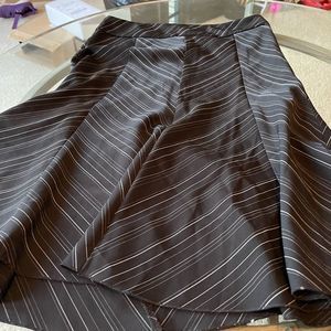 Black striped skater skirt